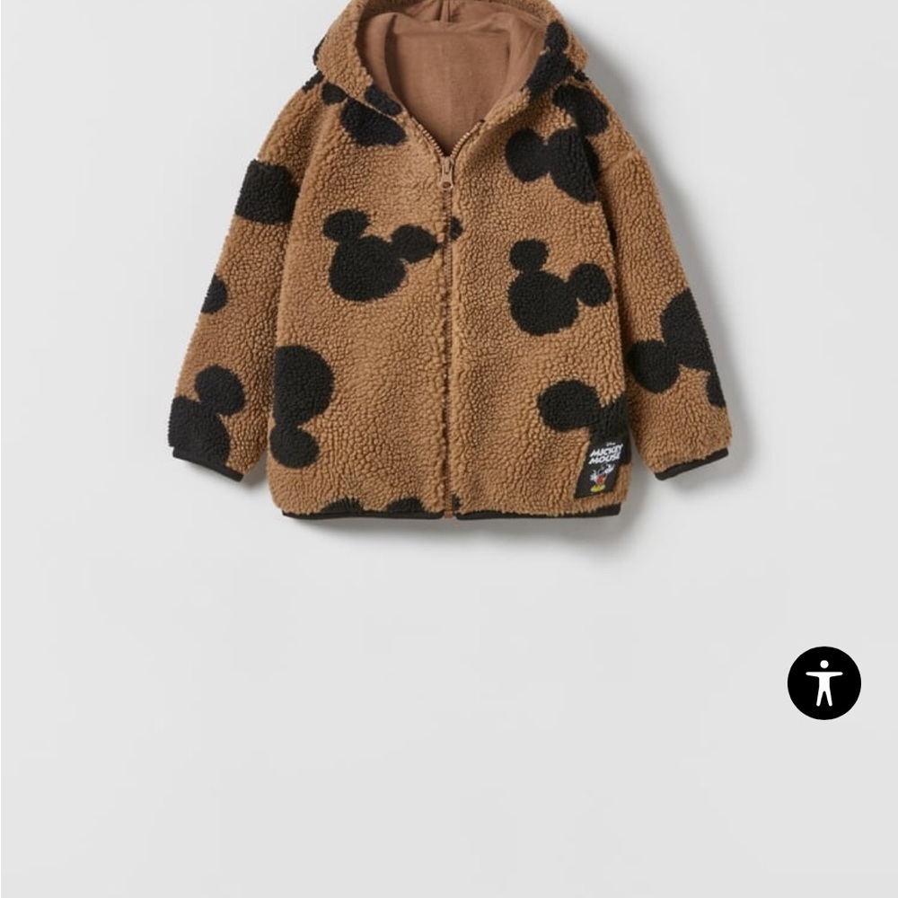 Zara Sherpa Mickey Mouse Cozy Matching Set 9-12Months